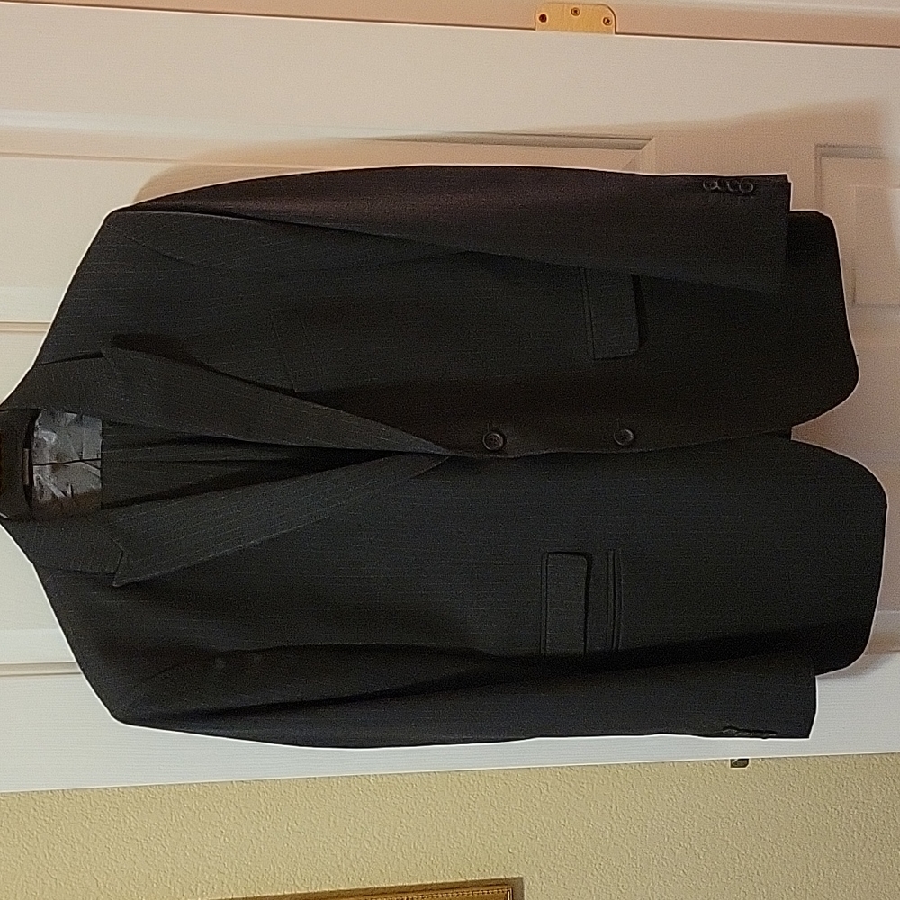 Banana Republic Charcoal Pinstripe Suit
